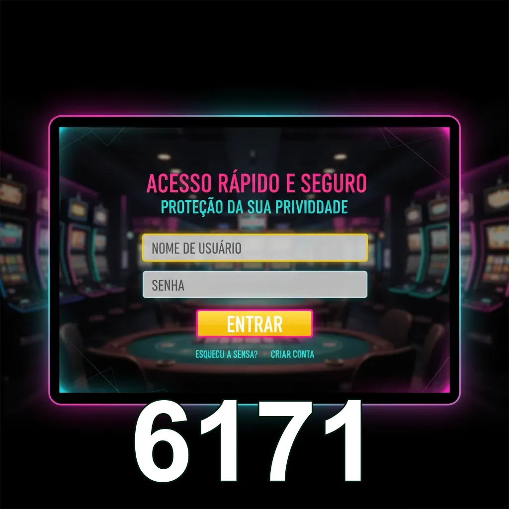 Tela de login do site 6171 com acesso rápido e seguro.