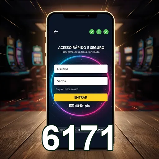 Tela de login do 6171 com proteção de dados e agilidade.