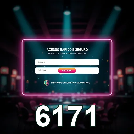 Tela de login do site 6171 para acesso rápido e seguro.