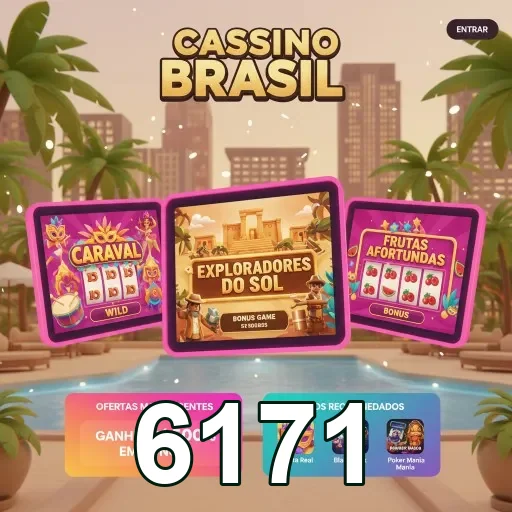 Jogos do cassino 6171 em interface mobile acessível.