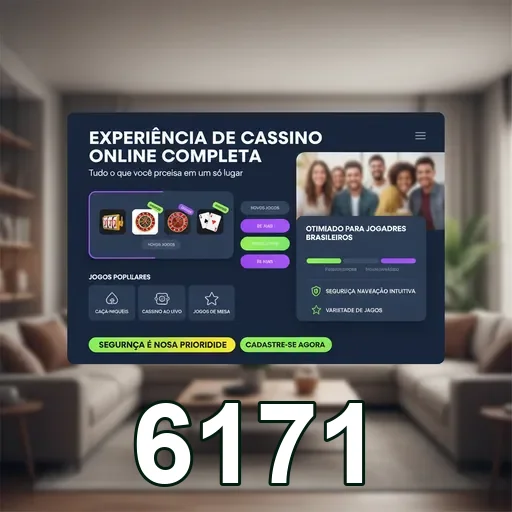 Tela do 6171 com jogos populares e navegação simplificada.