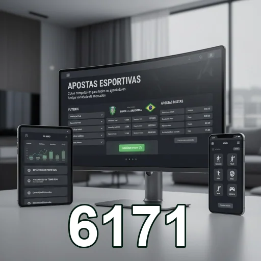 Aplicativo cassino 6171 exibindo acesso mobile a apostas seguras.