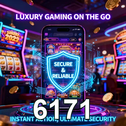 Tela do site 6171 mostrando slots em um smartphone.