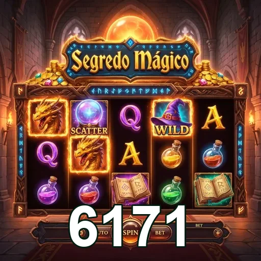 Interface do jogo Segredo Mágico no site 6171.