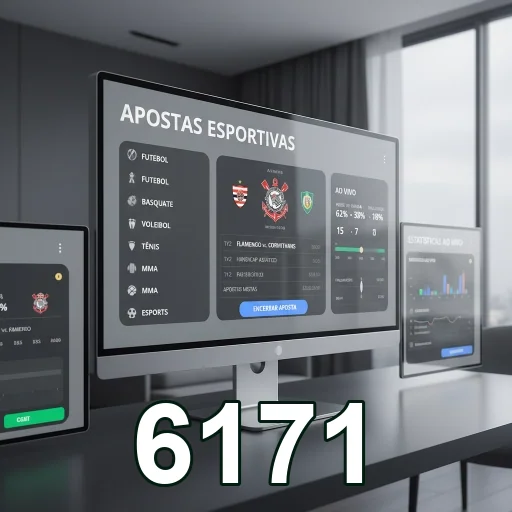 Tela do 6171 com informações sobre apostas esportivas.