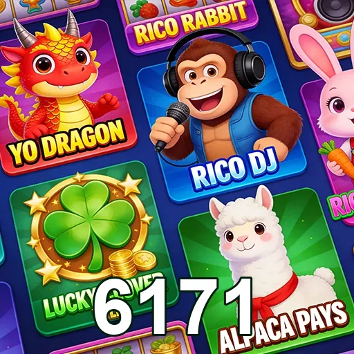 Personagens divertidos de slots disponíveis no 6171.